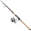 Image de DAM Impressa Tele Spinning Combo, canne à pêche et moulinet pour la pêche en eau douce du brochet et du sandre, solide, léger et polyvalent, noir, 2.70m canne modérément rapide moulinet de taille 3000