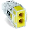 Image de WAGO Limit 773-102 Connecteur push Wire 2 voies transparent massif et échoué Jaune