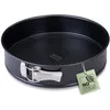 Image de Zenker Perfect Black Moule à charnière avec fond plat Ø 30 cm   Moule de cuisson de qualité supérieure en tôle d'acier, revêtement antiadhésif, résistance à la chaleur : +230 °C, fabriqué en Allemagne