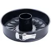 Image de Zenker Perfect Black Moule à charnière avec fond plat et tube Ø 28 cm   Moule de cuisson de qualité supérieure avec revêtement antiadhésif, résistance à la chaleur +230 °C, fabriqué en Allemagne