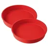 Image de Dr. Oetker 9922650 Moule a gateau rond en silicone de 26 cm, moule gateau rond, moule gâteau silicone, moule rond, moule à gâteau rond, moule à manqué, Silicone, Rouge, 26 cm