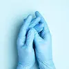 Image de Gant jetable Med Comfort Blue taille M bleu nitrile EN 374, EN 455 catégorie EPI III 1 pièces