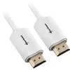 Image de Sharkoon 2 m 2 x HDMI Câble HDMI HDMI HDMI Type A (Standard) Blanc - Câbles HDMI (2 x HDMI, 2 m, HDMI Type A (Standard), HDMI Type A (Standard), 4096 x 2160 Pixels, 3D, Blanc)