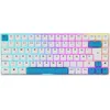 Image de Sharkoon Skiller SGK50 S3 PBT blanc, clavier RVB de jeu, Gateron G PRO 3.0 jaune, 75 % de design