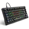 Image de Sharkoon Skiller SGK25 Clavier de jeu RVB, disposition 75 %, Hot Swap, commutateurs lubrifiés Huano Red, noir