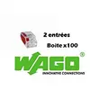 Image de WAGO - 100 Wago 2 entrées, borne de connexion automatique tranparente