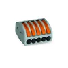 Image de Borne de raccordement WAGO 222-415-10 flexible: 0.08-4 mm² rigide: 0.08-2.5 mm² Nombre de pôles (num): 5 gris, orange 10 pc(s)