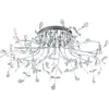 Image de HELL Plafonnier Crystal, chromé, 77 cm
