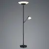 Image de HELL Lampadaire LED Findus, à 2 lampes, noir et blanc, verre