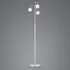 Image de HELL Lampe sur pied LED Mila, nickel/verre opale, à 3 lampes