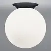 Image de HELL Plafonnier Blob, abat-jour sphérique en verre opalin, Ø 30 cm