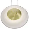 Image de HELL Suspension LED Findus, laiton mat/blanche