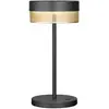 Image de HELL Lampe de table LED Mesh rechargeable, hauteur 30cm noir/or