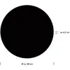 Image de HELL Applique murale LED Aaron, Ø 38 cm, noir, CCT, télécommande