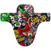 Image de AZONIC Splatter Fender MTB Mudguard Crank Multi | Garde-Boue de vélo pour Le Dos et Le Visage | Garde-Boue à Ajustement Universel | Convient pour Le VTT, Le Trekking, l'e-Bike, Le vélo BMX, etc.