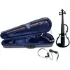 Image de GEWA GS401.647 Ensemble de violons électriques avec archet et étui, noir