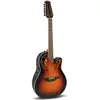 Image de Ovation 2758AX-NEB-G Standard Elite Deep Contour Cutaway New England Burst guitare électro-acoustique 12 cordes