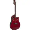 Image de Ovation CE44-RR Celebrity Elite Mid Depth Ruby Red guitare électro-acoustique folk