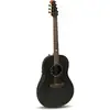 Image de Ovation Pro Series Ultra 1516PBM-G Pitch Black guitare électro-acoustique avec housse