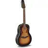 Image de Ovation 1758-1-G Pro Series Elite Deep 12-String Non Cutaway Sunburst guitare électro-acoustique folk 12 cordes