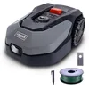 Image de Scheppach Robot Tondeuse XL600   RobotCut   Jardins 600 m²   Largeur de Coupe 180 mm   Hauteur de Coupe réglable   Protection antivol   Capteur de Pluie   Pentes 35%   Accessoires Inclus