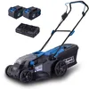 Image de Scheppach Tondeuse à Gazon sans Fil BC-MP430-X 20V Brushless | Largeur de Coupe 43cm | 600-700m2 | Réglage de la Hauteur de 25-75mm | Panier 50L (avec 2 Batteries 4 Ah et Chargeur Double)