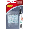 Image de 3M - Crochet adhésif - Mini - Crochet pointe plastique - Supporte 225 g - Transparent - Lot de 6