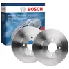 Image de Jeu de disques de frein Bosch BD741 - Disques pleins 246 mm haute teneur carbone - Essieu avant - Certifié ECE-R90 - Freinage stable, vibration basse, longue durée de vie - 1 jeu de 2 disques