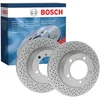 Image de BOSCH 0 986 478 592 2x Disque de frein Arrière Ø299mm Hauteur: 75mm Épaisseur: 24mm Cercle de percage -Ø: 130mm perforé ventilé Compatible avec PORSCHE 911 996 911 Décapotable 997 911 997