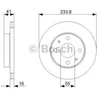 Image de BOSCH 0 986 479 352 2x Disque de frein Avant Ø234mm Hauteur: 41,2mm Épaisseur: 16,1mm Cercle de percage -Ø: 100mm ventilé Compatible avec DAIHATSU SIRION M1 YRV M2 MOVE L6, L9 NAKED MOVE L150, L160