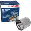 Image de Bosch N2857 Filtre à Carburant Diesel - Sépare les Particules du Carburant - Protège le Système d'Injection
