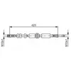 Image de BOSCH Tuyau de frein 1987481601 Compatible avec: AUDI A6 Allroad C7, A6 C7, A6 C7 Avant, A7 Sportback