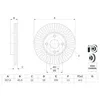 Image de Bosch BD2657 Jeu de 2 Disques de Frein - 257,5 mm - Essieu avant