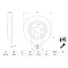 Image de Bosch BD2821 Disques de frein - certification ECE-R90-1 jeu de 2 disques