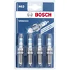 Image de BOSCH Bougie d'allumage 0 242 140 806 Kit Ouverture de la clé: 14 Longueur du filetage: 26,5mm Compatible avec RENAULT Clio 3 3/5 portes BR0/1, CR0/1 Clio 4 3/5 portes BH Megane 3 3/5 portes BZ0/1