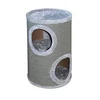 Image de Ebi Everlast Tower Arbre à Chat 2 Niveaux Gris Clair 37 x 37 x 56 cm