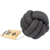 Image de D&D Home, Jouet pour Chien Skip Ball S - 9,5 cmx12 mm noir, Matériaux naturels et résistants, Jolies finitions en cuir, Couleur et forme tendance, Maintient la dentition et les gencives en bonne santé