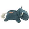 Image de D&D Home, Jouet pour Chien, Modèle Emmy Bleu, Jouet élégant en Tissu chenillé pour Chiens, Rembourrage 100% Polyester, avec 2 squeakers dans Le museau et Une Queue en Corde de Coton Naturel