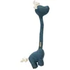 Image de D&D Home,Jouet élégant Chenille George 20x52 cm bleu, Rembourrage 100% polyester, Finition raffinée   oreilles en fourrure, Avec squeaker dans la trompe pour encore plus de plaisir de jeu, pour chiens