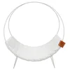 Image de D&D Home, Lit pour Chat Modèle Quincy, Blanc, 46x34x51 cm, Ossature métallique, Zone de détente en Fils de Coton et rembourré de polyfibres, Panier surelevé Chat, Design Cosy et élégant