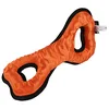 Image de EBI, Jouet pour Chien Tug-o-War tressé - O 31x15,5x15 cm Orange, Très résistant et Ultra Robuste, Mousse EVA de qualité enduite de Tissu Oxford, avec Squeaker, Tissu avec Motifs 3D