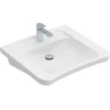 Image de V&B Lavabo VICARE 65x55 cm, évacuation centrale, sans trop-plein, blanc C+