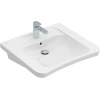 Image de V&B Lavabo VICARE 65x55 cm, évacuation centrale, avec trop-plein, blanc