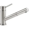 Image de V&B Mitigeur monocommande pour évier Como Shower 12,6 l/min, extractible, acier inox massif