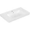 Image de V&B Meuble-lavabo Subway 2.0 80x47 cm, blanc, avec trou de robinet, trop-plein