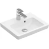 Image de V&B Lavabo Subway 2.0 we C+, 50x40 cm, avec trou de robinet, trop-plein