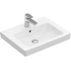 Image de V&B Meuble lavabo Subway 2.0 55x44cm, blanc, avec trou robinet, trop-plein