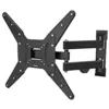 Image de Hama Support mural TV Fullmotion (pour diagonale d'écran de 81 à 165cm (32" à 65"), pour un maximum de 25 kg, VESA jusqu'à 400 x 400, 1 étoile) Noir