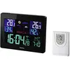 Image de Hama Color EWS-1400 Noir Batterie/Pile - Stations météo numériques (Noir, Hygromètre d'intérieur, Thermomètre d'intérieur, Hygromètre extérieur, Thermomètre d'extérieur, Batterie/Pile)