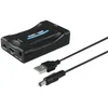 Image de Hama Adaptateur Péritel (Convertisseur Scart Péritel vers HDMI, Adaptateur Scart HDMI pour téléviseur, Full HD 1080P, HD, Compatible avec NTSC, Blu Ray, PS3, Télévision, Audio et vidéo) Noir